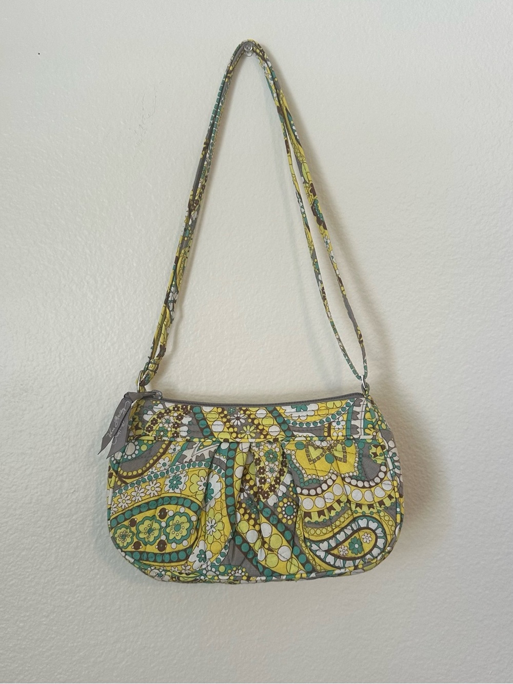 Vera Bradley Lemon Parfait Frankie Purse